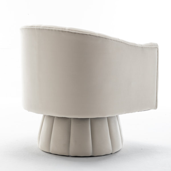 Willa Arlo Interiors Murrow Upholstered Swivel Barrel Chair & Reviews